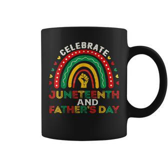 Celebrate Junenth Fathers Day June 19Th Vintage Rainbow Coffee Mug | Mazezy