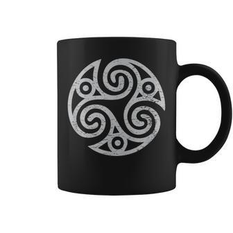 Celtic Triple Spiral Of Life Triskelion Triskele Coffee Mug | Mazezy