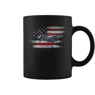 Ch-47 Chinook Helicopter Usa Flag Helicopter Pilot Gifts Coffee Mug | Mazezy CA