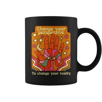 Change Your Perspective To Change Your Reality Quote Coffee Mug | Mazezy