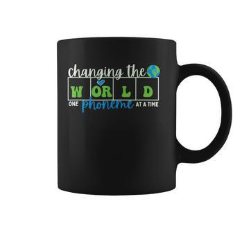 Changing The World One Phoneme At A Time Teacher Coffee Mug - Monsterry UK