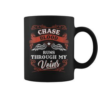 Chase Blood Runs Through My Veins Family Christmas Coffee Mug - Seseable