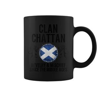 Chattan Clan Scottish Family Name Scotland Heraldry Coffee Mug | Mazezy