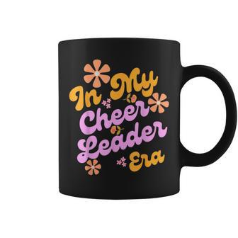 In My Cheer Leader Era Cheerleading Coach Groovy Retro Coffee Mug - Seseable