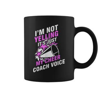Cheerleading Cheer Coach Voice Cheering Squad Coffee Mug | Mazezy