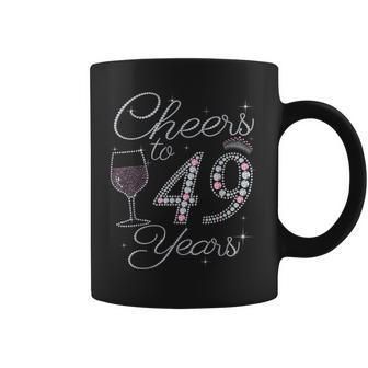 Cheers To 49 Years 1973 49Th Birthday For Coffee Mug - Seseable