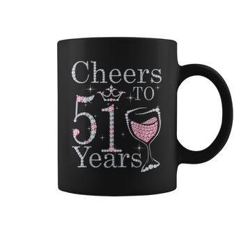 Cheers To 51 Years 1971 51St Birthday For Coffee Mug - Seseable