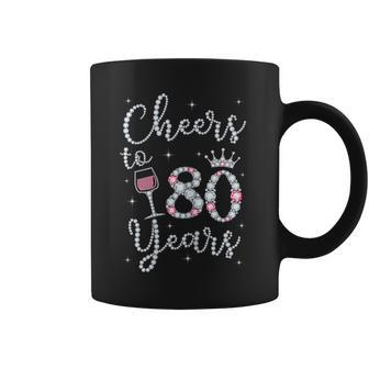 Cheers To 80 Years 1939 80Th Birthday For Coffee Mug - Seseable