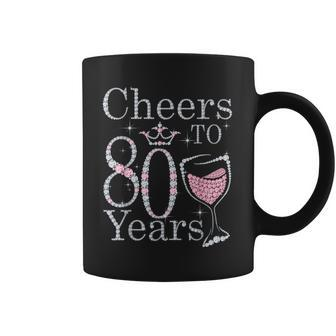Cheers To 80 Years 1942 80Th Birthday For Coffee Mug - Seseable