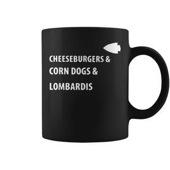 Cheeseburgers Corn Dogs Lombardis Coffee Mug | Mazezy