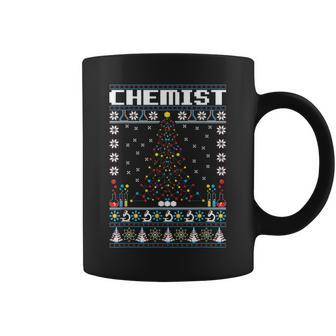 Chemist Chemical Science Teacher Ugly Christmas Coffee Mug | Mazezy