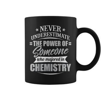 Chemistry For & Never Underestimate Coffee Mug - Seseable