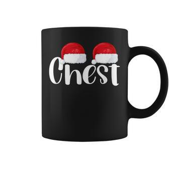 Chest Nuts Christmas Matching Couple Chestnuts Santa Hat Coffee Mug | Mazezy
