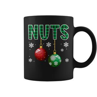 Chest Nuts Christmas Matching Couple Plaid Graphic Chestnuts Coffee Mug | Mazezy