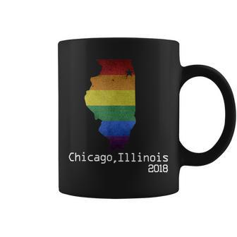 Chicago Illinois 2018 Lgbt Pride T Gay Pride Coffee Mug | Mazezy