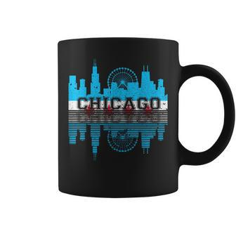 Chicago Illinois Flag City Skyline Chi Town Pride City Flag Coffee Mug - Monsterry UK