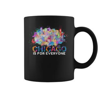 Chicago Illinois Gay Pride Rainbow Skyline Lgbtq Coffee Mug | Mazezy