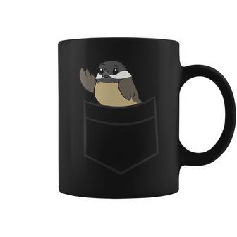 Chickadee In The Pocket Cute Pocket Chickadee Coffee Mug | Mazezy