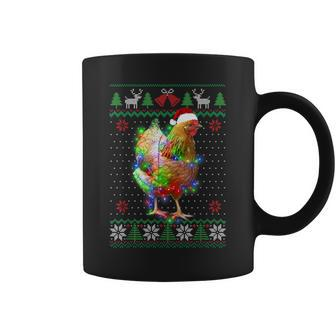 Chicken Animal Ugly Sweater Christmas Puppy Animal Lover Coffee Mug | Mazezy