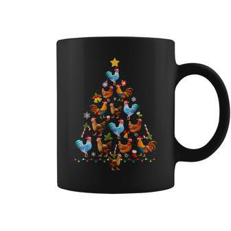 Chicken Christmas Tree Ugly Christmas Sweater Coffee Mug - Monsterry AU