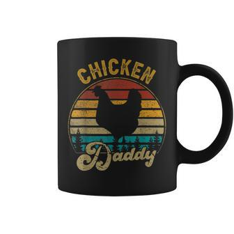 Chicken Daddy Vintage Retro 70S Chicken Dad Fathers Day Men Coffee Mug - Seseable