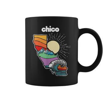 Chico California Outdoors Retro Nature Graphic Coffee Mug | Mazezy