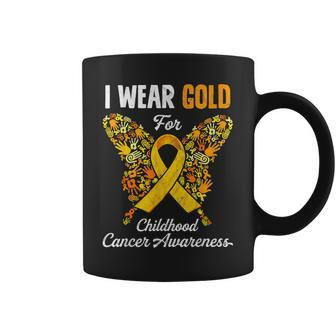 Childhood Cancer Awareness In September We Wear Gold Coffee Mug - Monsterry