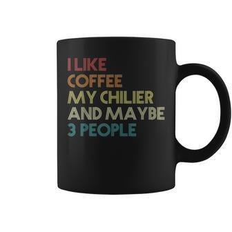 Chilier Dog Owner Coffee Lovers Quote Vintage Retro Coffee Mug | Mazezy