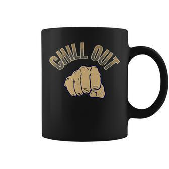 Chill Out Meditation Gym Coffee Mug - Monsterry