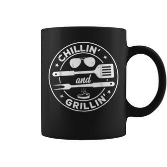 Chillin And Grillin Grill Master Steak Barbecue Bbq Party Coffee Mug | Mazezy