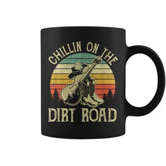 Chillin On The Dirt Road Western Life Rodeo Country Music Coffee Mug - Monsterry
