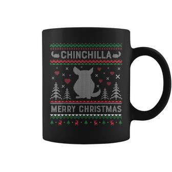 Chinchilla Ugly Christmas Sweater Style Coffee Mug | Mazezy