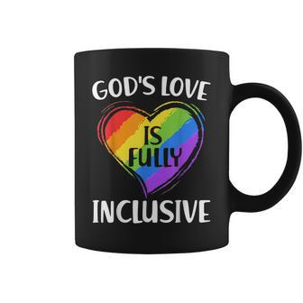 Christian Gods Love Is Fully Inclusive Gay Pride Lgbt Month Coffee Mug | Mazezy CA