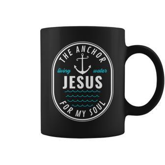 Christian Jesus Anchor My Soul Quote Living Water Faith Coffee Mug | Mazezy