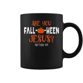 Christian Pumpkin Lover Are You Falloween Jesus Halloween Halloween Coffee Mug | Mazezy