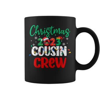 Christmas 2023 Cousin Crew Xmas Lights Matching Pajama Coffee Mug | Mazezy