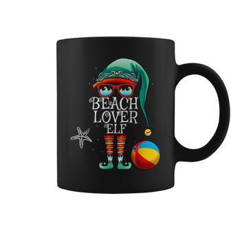 Christmas Beach Lover Elf Matching Family Christmas Coffee Mug - Thegiftio UK
