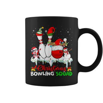 Christmas Bowling Squad Dabbing Santa Elf Bowling Tools Coffee Mug - Monsterry