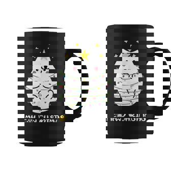 Christmas Cat Lovers Ugly Sweater Pajama Polar Express Coffee Mug | Mazezy
