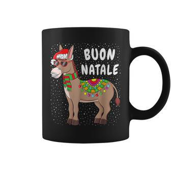 Christmas Donkey Buon Natale American Italian Xmas Coffee Mug | Mazezy