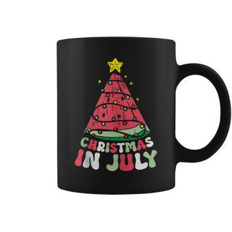 Christmas In July Cool Watermelon Xmas Summer Men Women Kids Summer Funny Gifts Coffee Mug | Mazezy