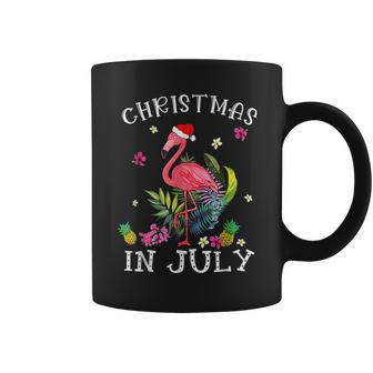 Christmas In July For Women Pink Flamingo Flamingo Funny Gifts Coffee Mug | Mazezy