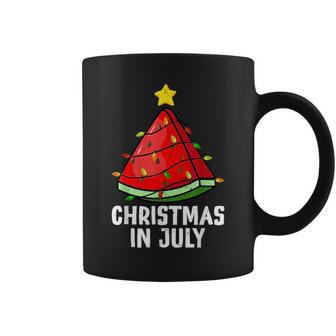 Christmas In July Watermelon Summer Beach Vacation Vacation Funny Gifts Coffee Mug | Mazezy