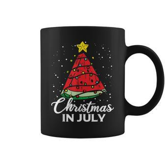 Christmas In July Watermelon Summer Xmas Summer Funny Gifts Coffee Mug | Mazezy