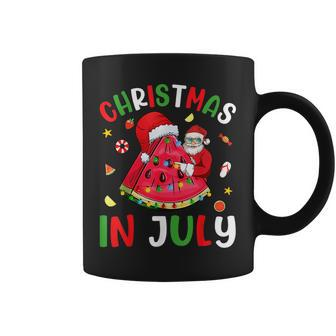 Christmas In July Watermelon Xmas Santa Summer Men Women Coffee Mug | Mazezy
