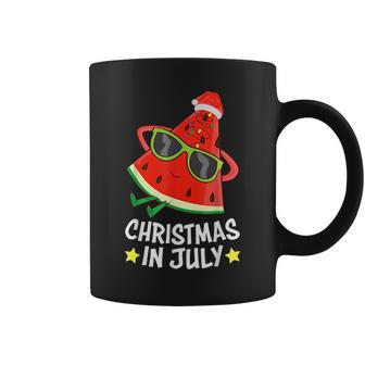 Christmas In July Watermelon Xmas Tree Summer Men Women Kids Summer Funny Gifts Coffee Mug | Mazezy