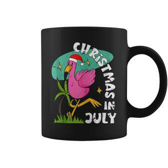 Christmas In July Flamingo Cute Beach Summer Christmas July Coffee Mug - Monsterry CA