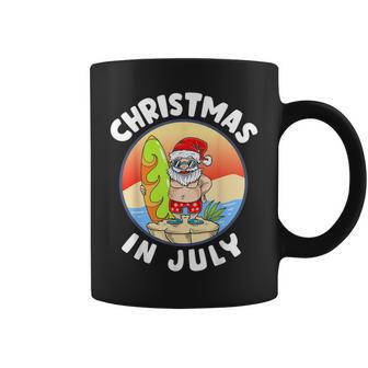 Christmas In July Santa Summer Beach Christmas In July Party Coffee Mug - Monsterry CA