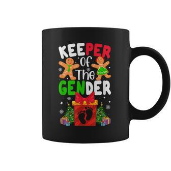 Christmas Keeper Gender Reveal Baby Announcement Pregnancy Coffee Mug | Mazezy