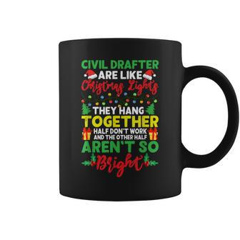 Christmas Light Civil Drafter Xmas Holiday Coffee Mug | Mazezy